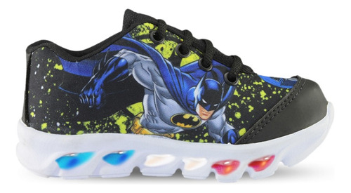 Tenis Masculino De Led Infantil Do Batman