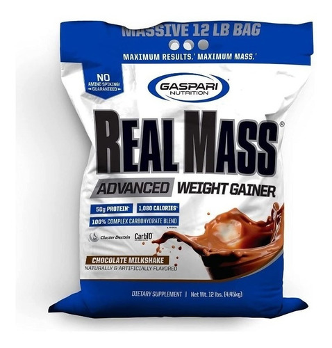 Suplemento En Polvo Gaspari Nutrition  Real Mass Advanced Proteína Sabor Chocolate En Sachet De 4.45kg