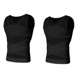 L 2pcs Playeras De Compresión Para Hombre Ginecomastia Pecho