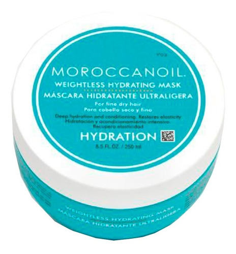 Máscara Moroccanoil Hidratante Ultraligera 250ml