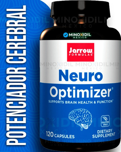 Jarrow Formulas, Neuro Optimizer, 120 Cápsulas, Apoya La Función Cerebral Y Antioxidante De Forma Segura Y Natural, Sin El Uso De Estimulantes, Respalda El Metabolismo Cerebral.