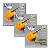 3 Encordoamento P/ Guitarra Portuguesa Coimbra Rouxinol R10c