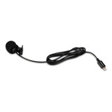 Microfono Alambrico De Solapa Compatible Con Lighting (ios) Color Negro