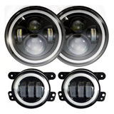 Kit Faros Led Y Auxiliares P/jeep Renegade/wrangler Modernos