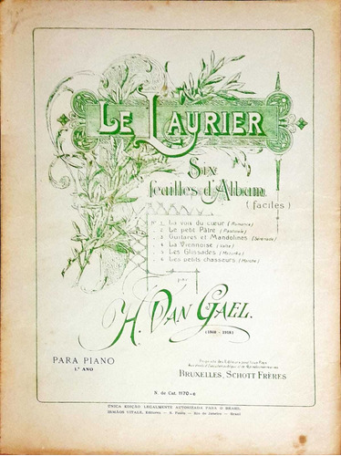 Partitura Para Piano Le Laurier - H. Dan Gael