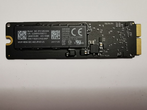 Disco Duro Ssd 128 Gb Para Macbook Air Samsungmz-jpv128s/0a4