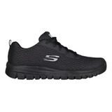 Tenis Skechers Dama Negro Memory Foam Original Deportivo