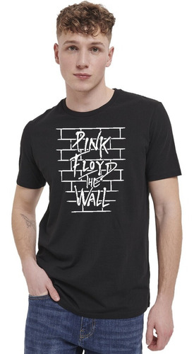 Polera De Hombre Manga Corta Pink Floyd The Wall