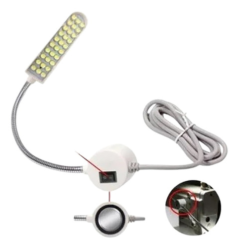 Luz Led Para Máquinas Industriales Brazo Flexible 30 Leds