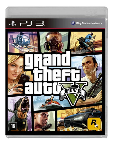 Grand Theft Auto V Gta 5 Ps3 Midia Fisica Original Sony Play