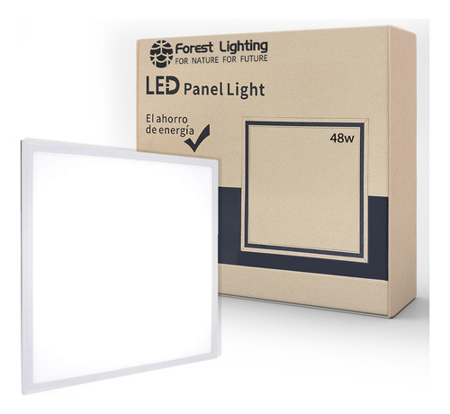 Panel Led Plafon Techo Embutir 48w Cuadrado Luz Fria 60x60