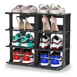 Organizador De Zapatos Vertical De Plástico Para Closet, 4 N