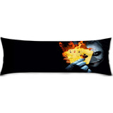 Cojin Almohada Larga Joker Cara Pokar Fuego 35x100cm