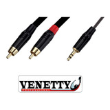 Cable Venetty 3.5 Estereo A Doble Rca De 3.6m