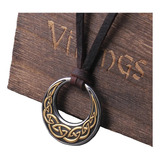 Collar Hombre De Lujo Diseño Nudo Celta Nórdico Caja Vikings