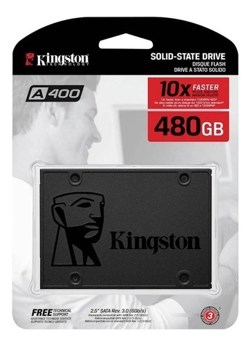 Disco Solido Ssd 480gb Kingston A400 2.5 Sata 3 P