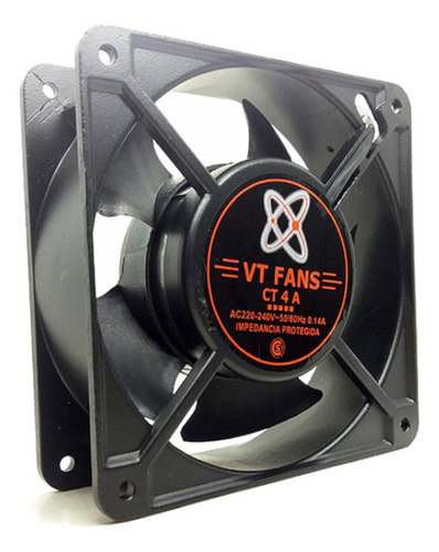 Turbina Fan Cooler 220v 120x120x38mm Ruleman Vt-fan X40