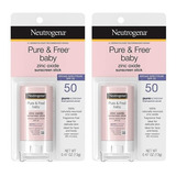 2x Neutrogena Pure & Free Protetor Solar Para Bebês - Fps 50