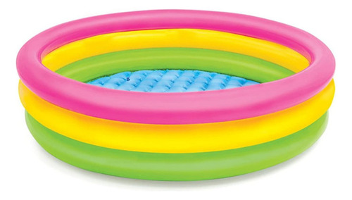 Alberca Inflable Para Bebe Tina 150cm Niños Portatil Piscina Color Multicolor