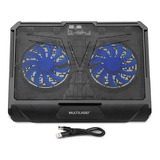 Suporte Notebook Cooler Multi Com Base Giratória - Ac382 Cor Preto