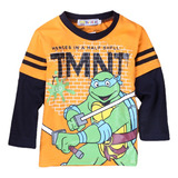 Playera Manga Larga De Las Tortugas Ninja Para Niño