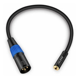 Cable Adaptador De Audio 3,5mm Hembra A Xlr 3-pin Macho 0...