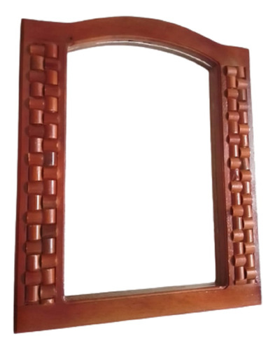Espejo De Madera Con Arco Acabado Fino Artesanal Envio Full