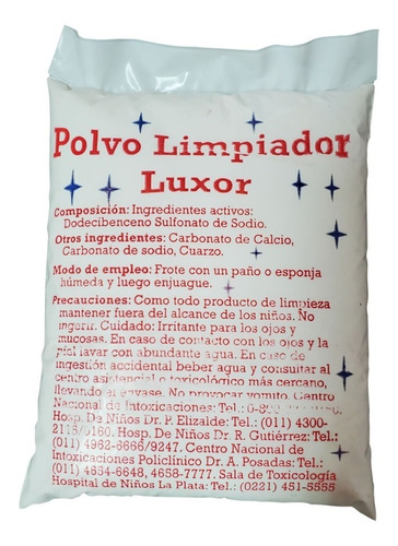 Polvo Limpiador Luxor Limpieza Profunda