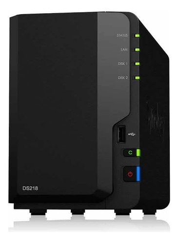 Nas Synology Ds218 Con Dos Discos De 4tb Sata Wdred