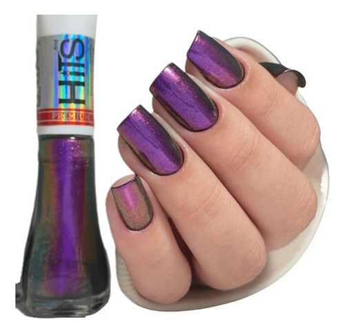 Esmalte Hits Multichrome Premium 8ml 5 Free Escolha Sua Cor Cor Aelo