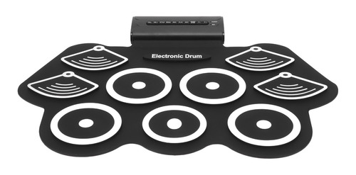 Set Electrónico Roll Up Practice Pad Midi Kit Para Caja De R