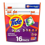 Detergente De Roupa Tide 16 Pods Spring Meadow Scent