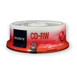 25 Cd-rw Sony Pino 80min 700mb 4x