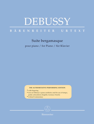 Partitura Piano Debussy Suite Bergamasque Claro Luna Urtext