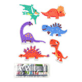 6 Sticker Dinos Pintura C/diamante Sticker Diamonds Painting