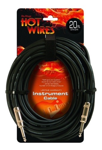 Cable De Instrumentos O Guitarra On Stage Ic-20 6,1 Metros