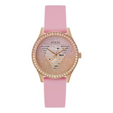 Reloj Guess Mujer Gw0530l4 Rosado Color De La Correa Rosa Color Del Bisel Rosa Color Del Fondo Rosa