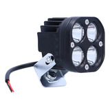 Neblinero 4 Led 40w 10-30v 7cm Moto/scooter Luz Blanca