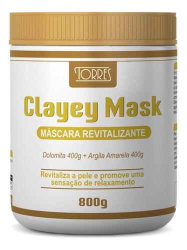 Máscara De Dolomita C/ Argila Revitalizante Clayey Mask 800g