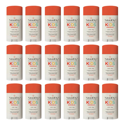 Desodorante Kids Natural En Barra Sin Bicarbonato 18 Unidad Fragancia Naranja | Meses sin interés