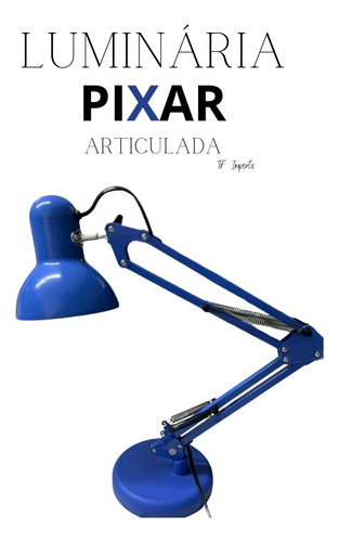 Luminária Pixar  De Mesa Abajur Retrátil Base Ou Garra