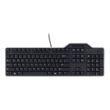 Teclado Inglés Usb Negro Dell Kb813 Con Lector Tarjetas