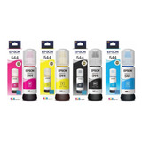 Tinta Epson Original 544 Kit X4, L1110, L3110, L3150, L5190