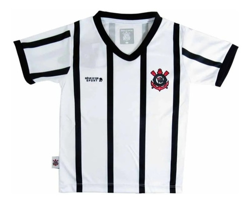 Camisa Camiseta Do Corinthians Infantil De Jogo Oficial Top