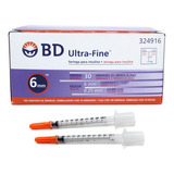 Jeringa Ultrafine Para Insulina De 0.3 Ml 31g X 6 Mm Bd Capacidad En Volumen 1 Ml