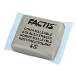 Goma De Borrar Factis Maleable Miga De Pan Gris Oscuro K20