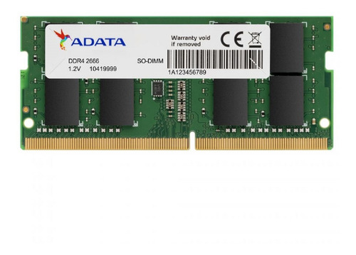 Memoria Ram 4gb Adata Para Laptop 2666mhz Premier Ddr4