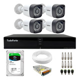 Kit 4 Câmeras Segurança Full Hd Dvr 4 Canais Hd 1tb Skyhawk