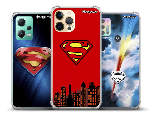 Capa Capinha Case Superman Pers. Para iPhone Escolha Modelo