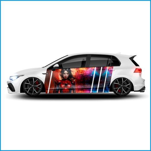 Vinil Wrap Automotriz Lateral Spider-woman - 220x100cm